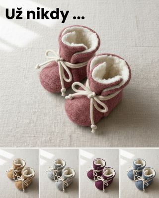 STUDENÉ NOŽIČKY. ❄️🧸 Představujeme vám nejspíš poslední novinku této zimy. Botičky pro miminka z vařené vlny s měkkou...